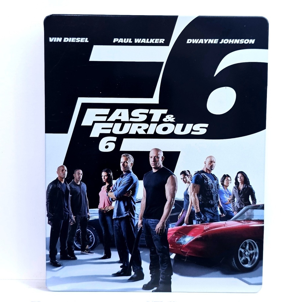Universal Fast & Furious 6 Blu-ray Steelbook F6‎ Vin Diesel Paul Walker DVD Rare